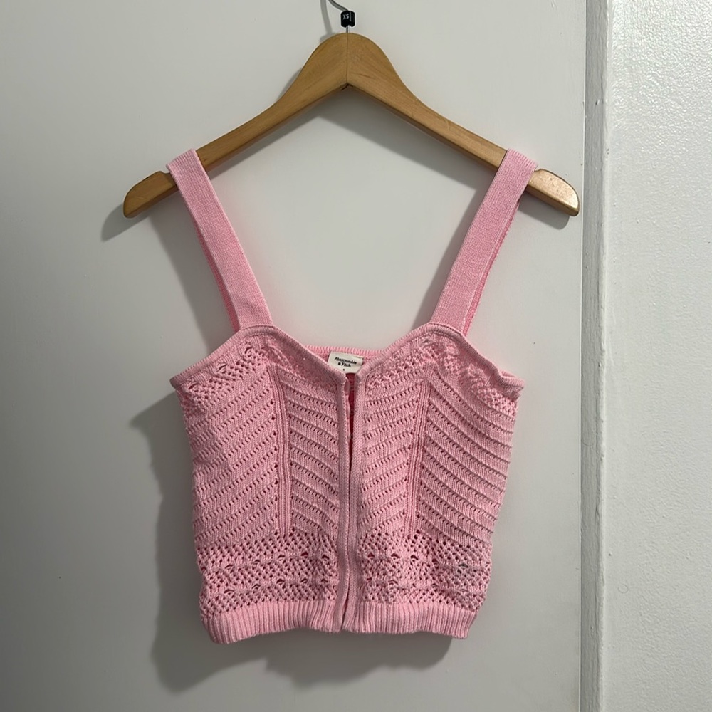 Abercrombie and Fitch crochet crop top. NWT